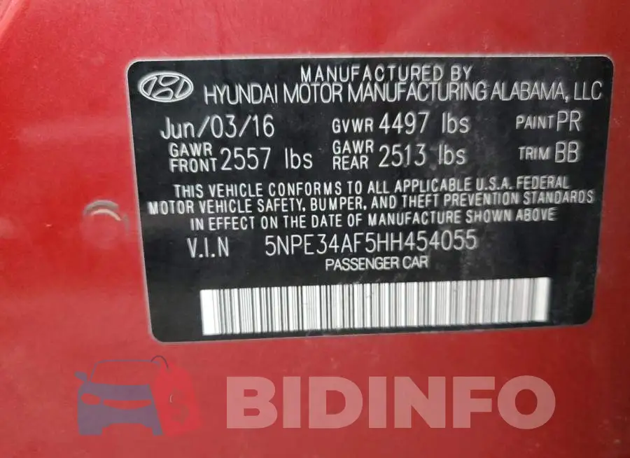 5NPE34AF5HH454055 Photo# 12