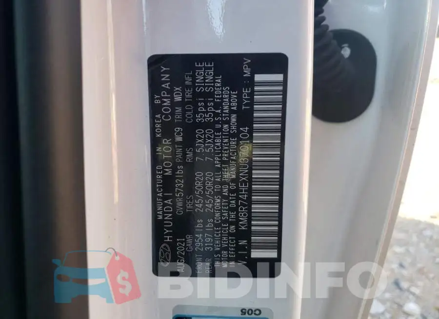 KM8R74HEXNU370104 Photo# 13