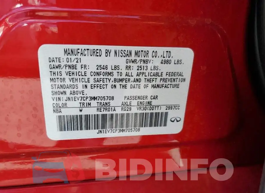 JN1EV7CP3MM705708 Photo# 12