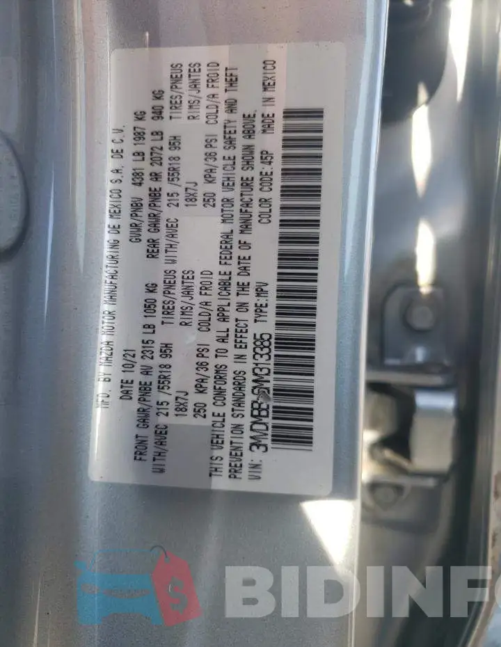 3MVDMBBL6MM313385 Photo# 10