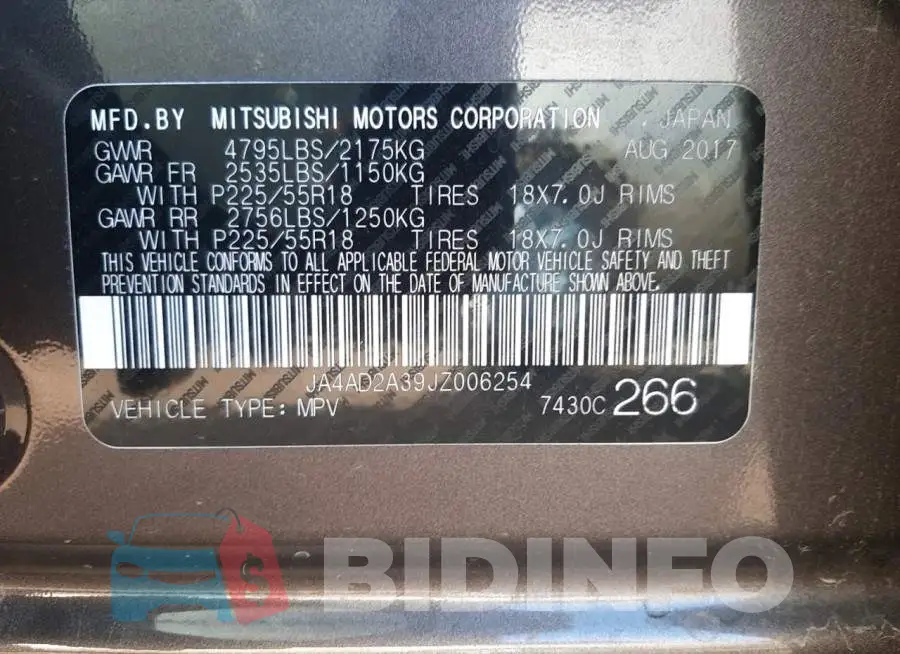 JA4AD2A39JZ006254 Photo# 13