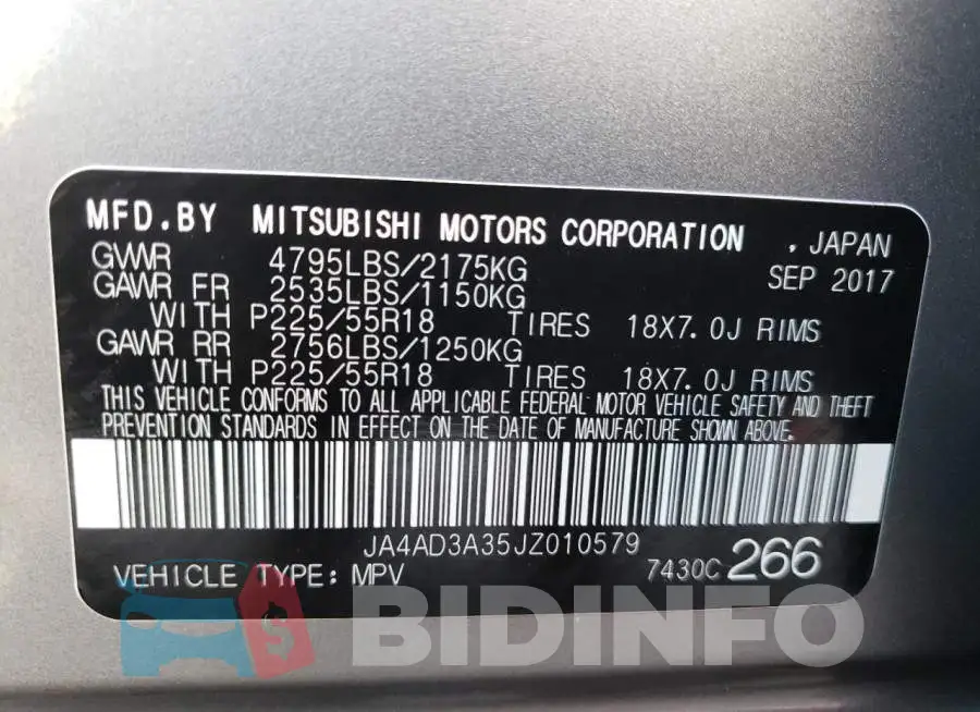 JA4AD3A35JZ010579 Photo# 12