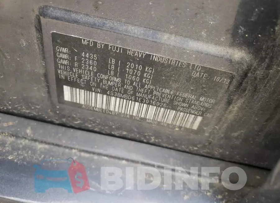 4S3BMBD61E3016026 Photo# 12