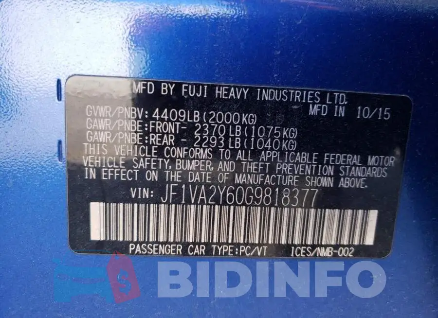 JF1VA2Y60G9818377 Photo# 10