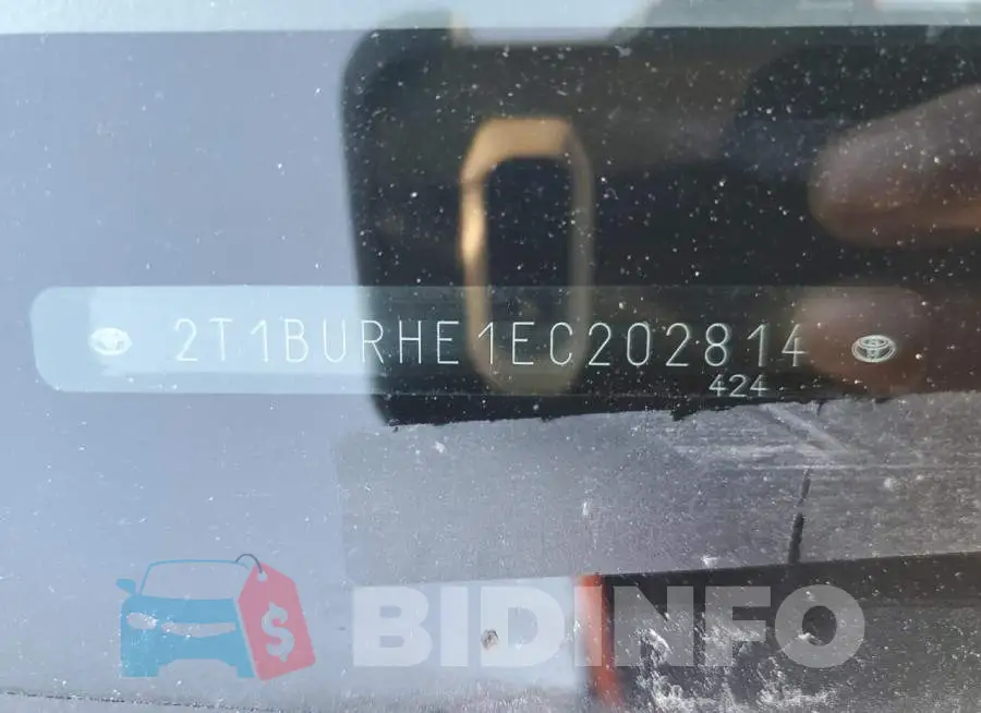 2T1BURHE1EC202814 Photo# 13