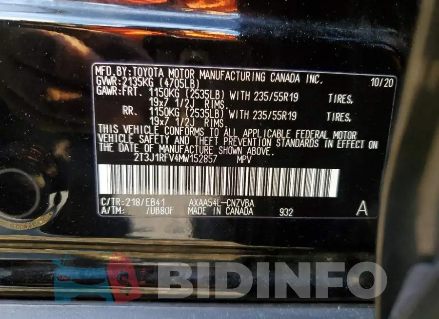 2T3J1RFV4MW152857 Photo# 13