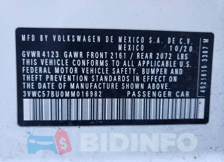 3VWC57BU0MM016982 Photo# 12