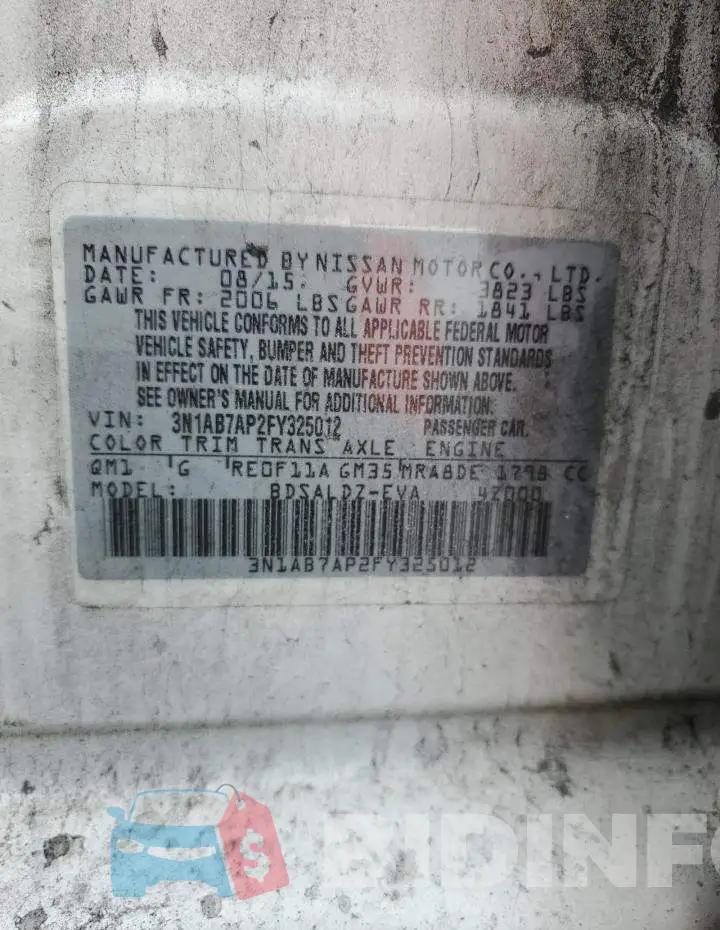 3N1AB7AP2FY325012 Photo# 12