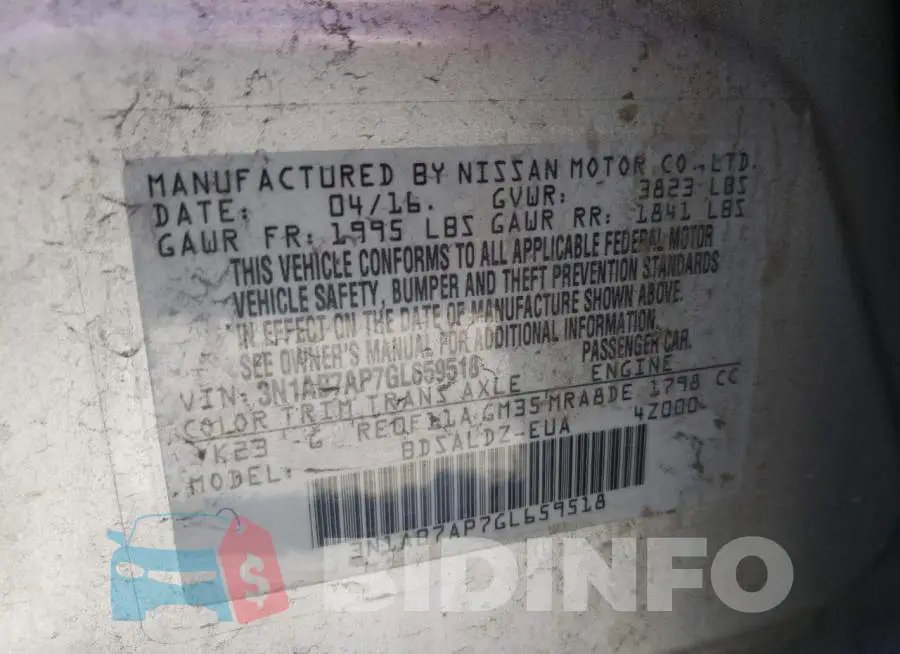 3N1AB7AP7GL659518 Photo# 10