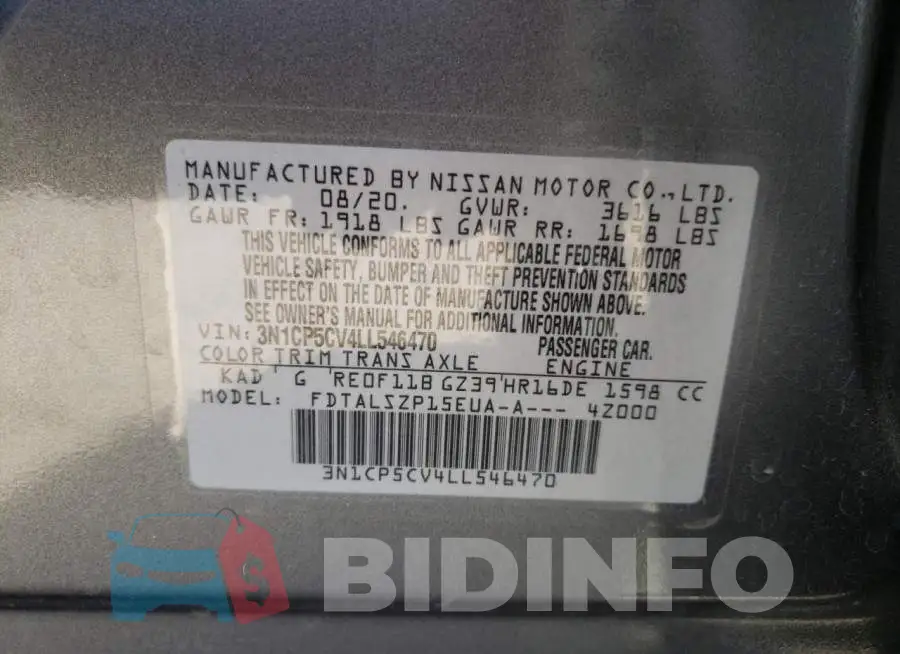 3N1CP5CV4LL546470 Photo# 10