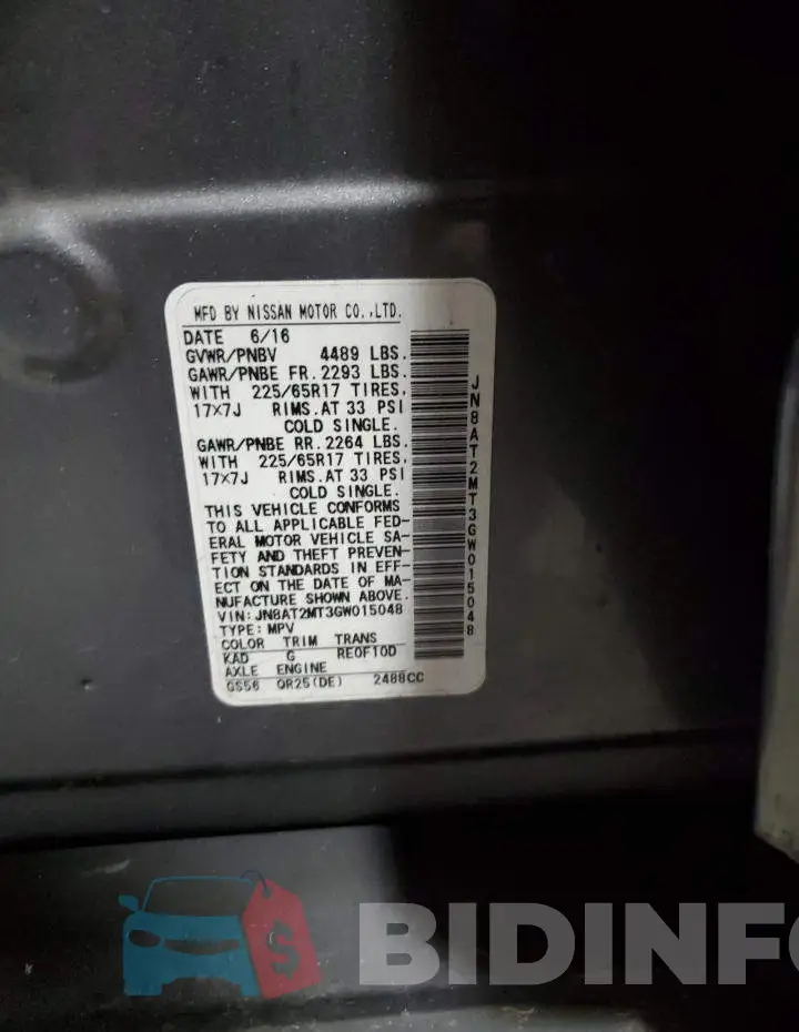JN8AT2MT3GW015048 Photo# 13