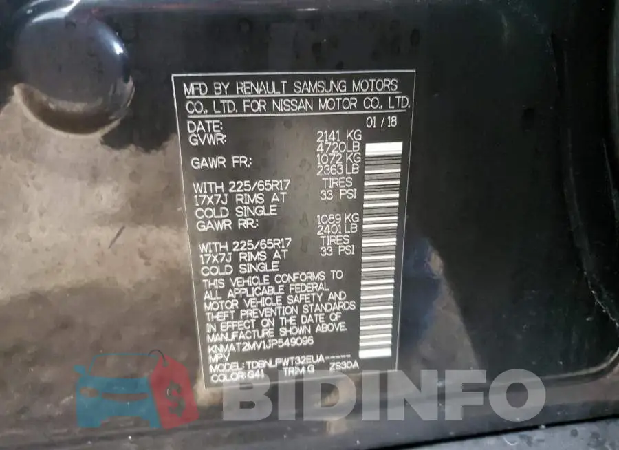 KNMAT2MV1JP549096 Photo# 10