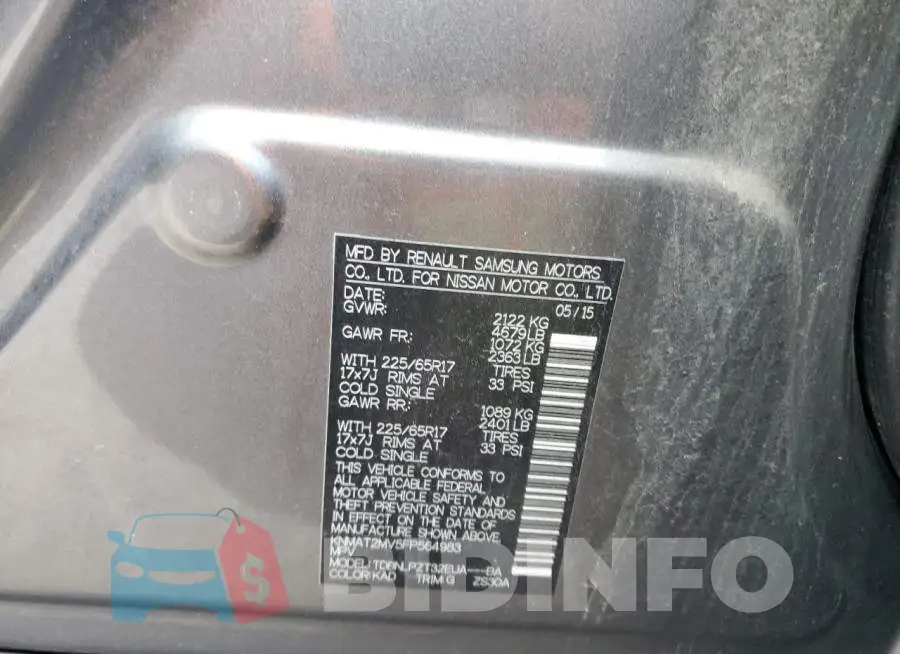 KNMAT2MV5FP564983 Photo# 13