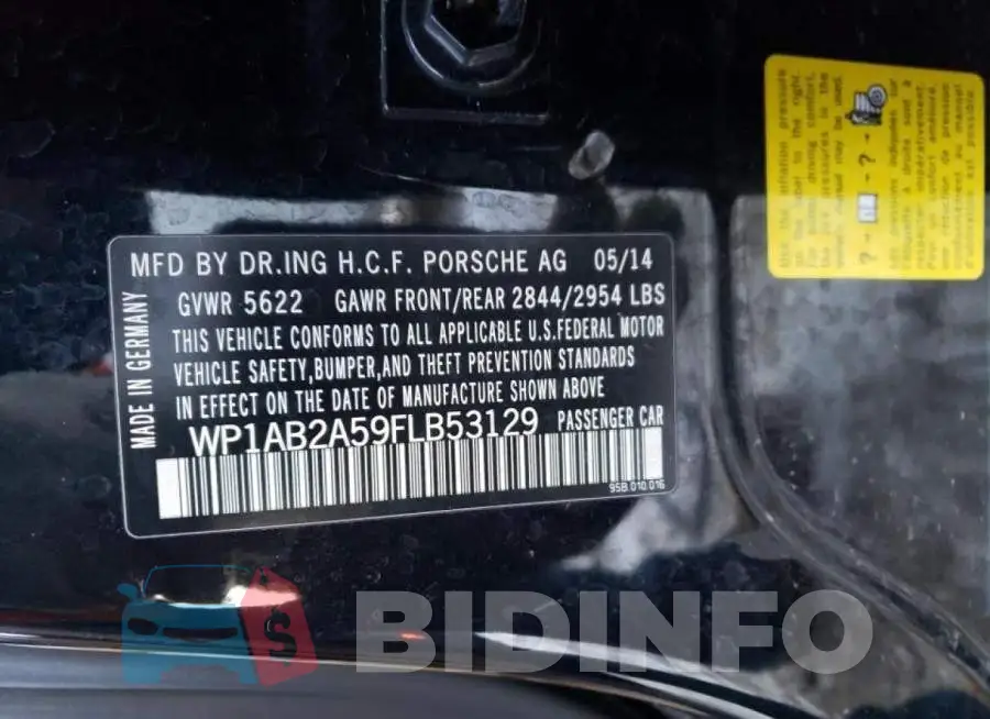 WP1AB2A59FLB53129 Photo# 12