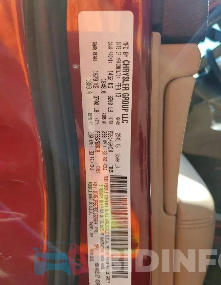 1C4RJFBG7EC132664 Photo# 13