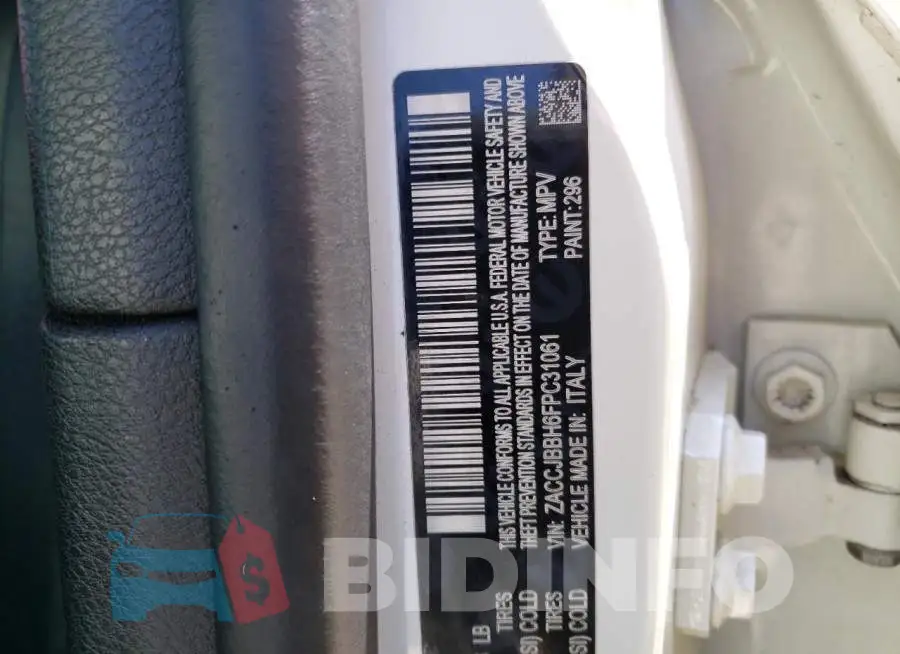 ZACCJBBH6FPC31061 Photo# 10