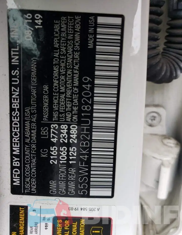 55SWF4KB2HU182049 Photo# 10