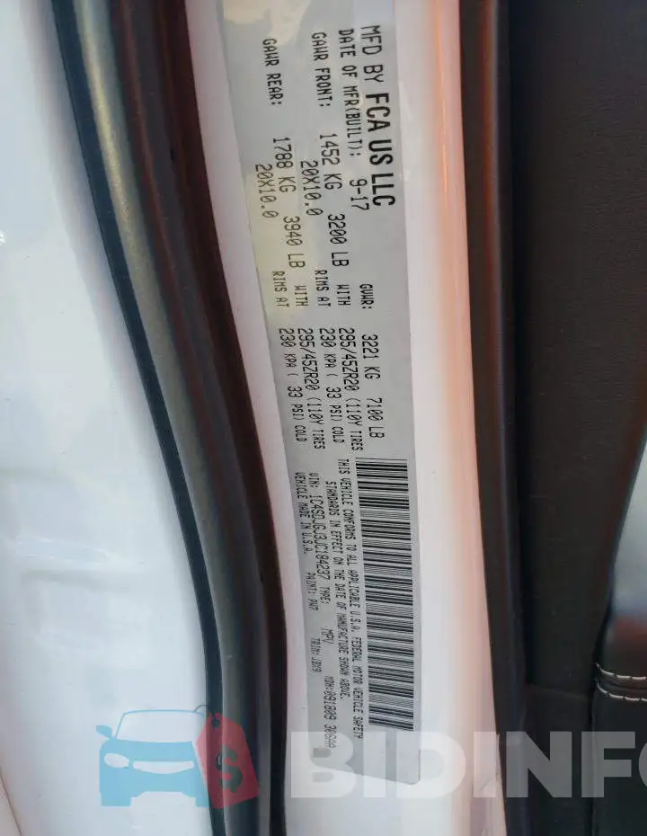 1C4SDJGJ3JC184237 Photo# 10
