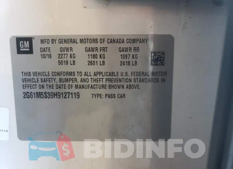 2G61M5S39H9127119 Photo# 12