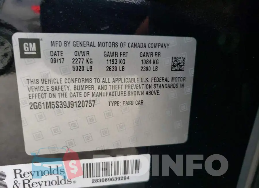 2G61M5S39J9120757 Photo# 12