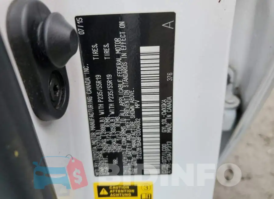 2T2ZB1BA8FC004692 Photo# 12