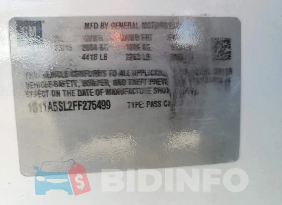 1G11A5SL2FF275499 Photo# 10