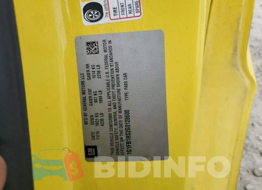 1G1FB1RS2G0128600 Photo# 13