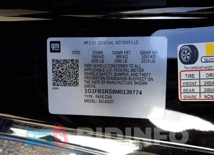 1G1FB1RS8M0139774 Photo# 13