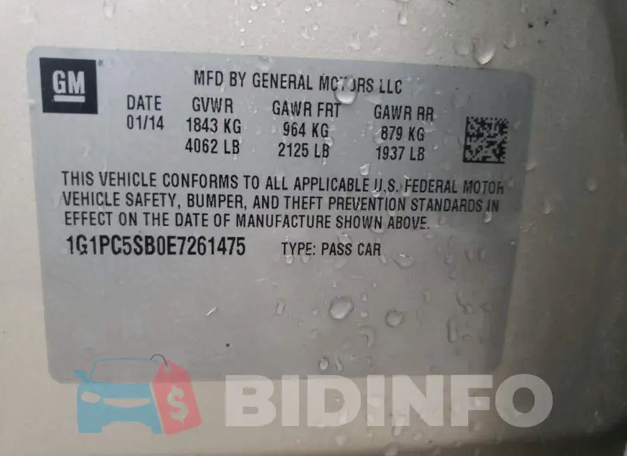1G1PC5SB0E7261475 Photo# 12