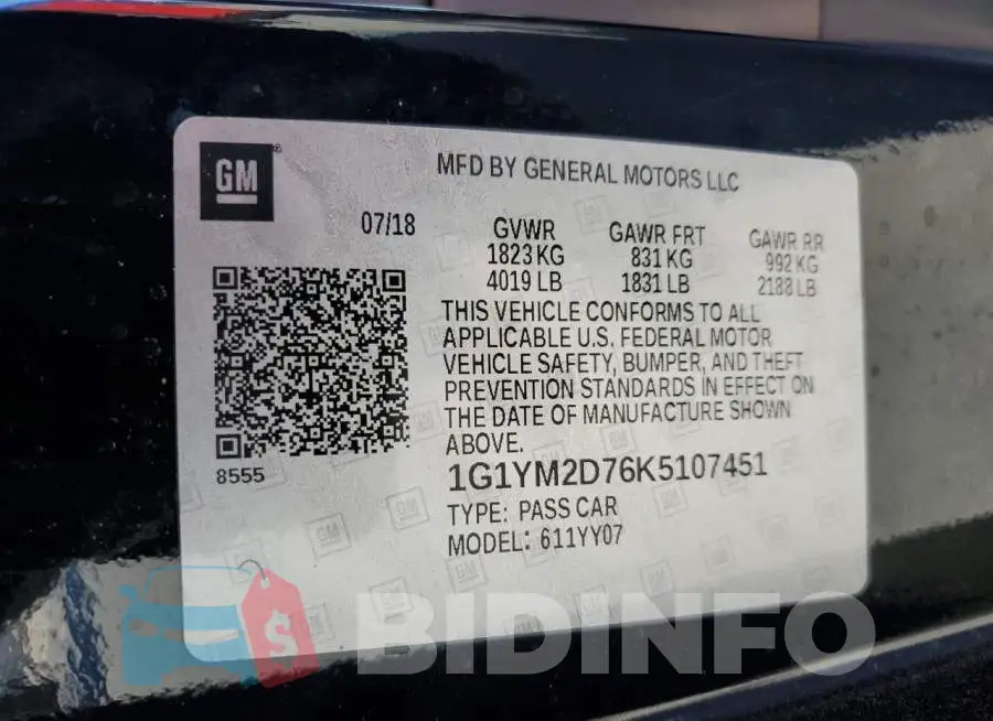 1G1YM2D76K5107451 Photo# 12