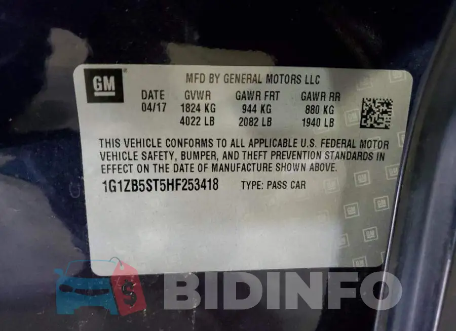 1G1ZB5ST5HF253418 Photo# 13