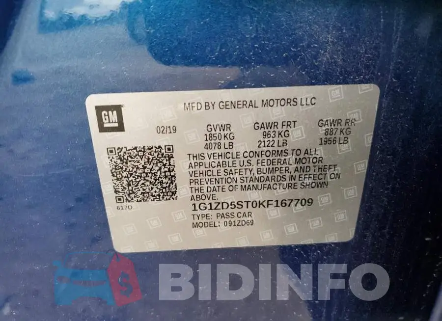 1G1ZD5ST0KF167709 Photo# 10
