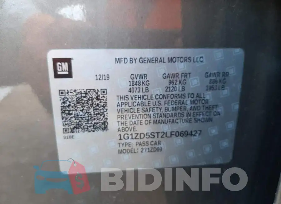 1G1ZD5ST2LF069427 Photo# 12