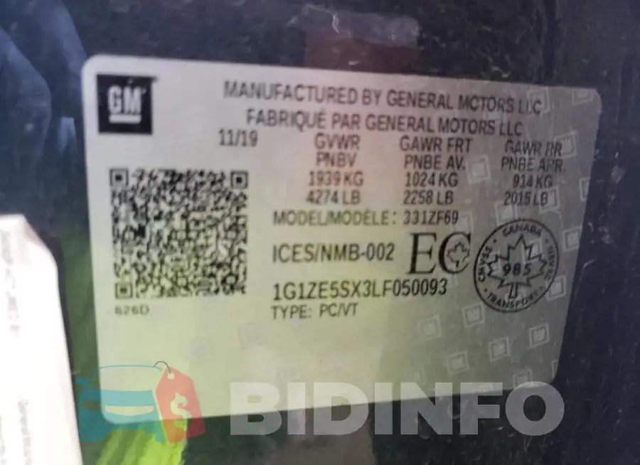 1G1ZE5SX3LF050093 Photo# 13