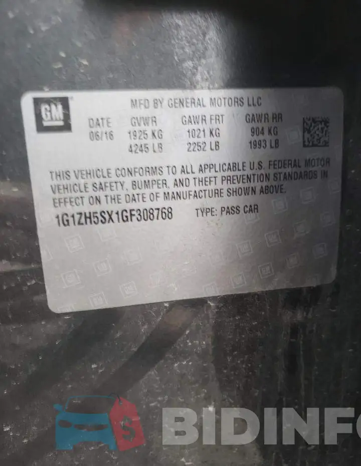 1G1ZH5SX1GF308768 Photo# 12