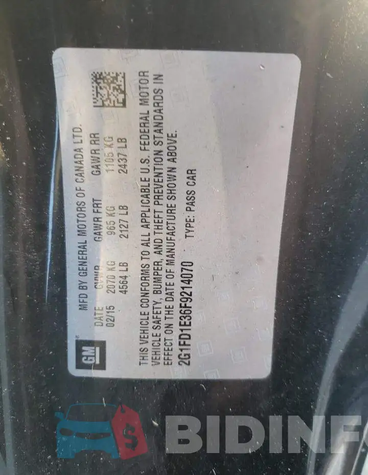2G1FD1E36F9214070 Photo# 12