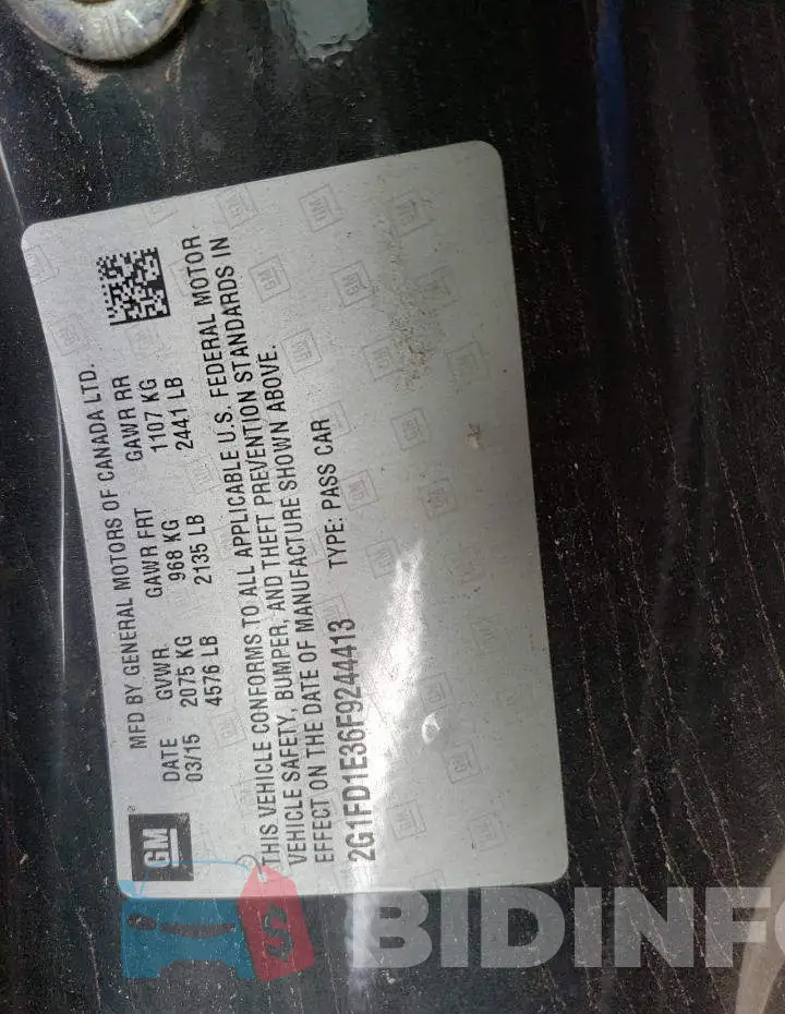 2G1FD1E36F9244413 Photo# 12