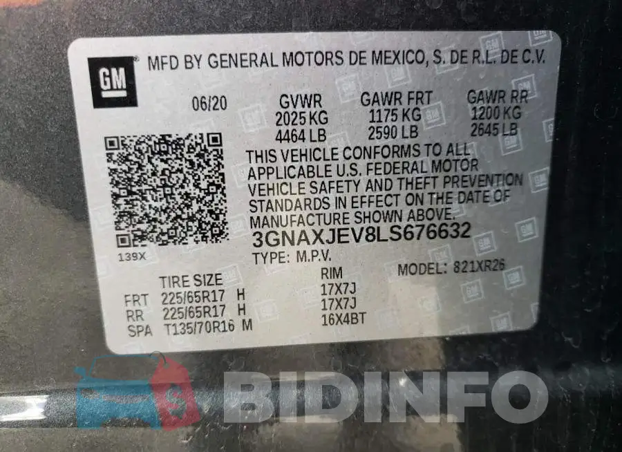 3GNAXJEV8LS676632 Photo# 13