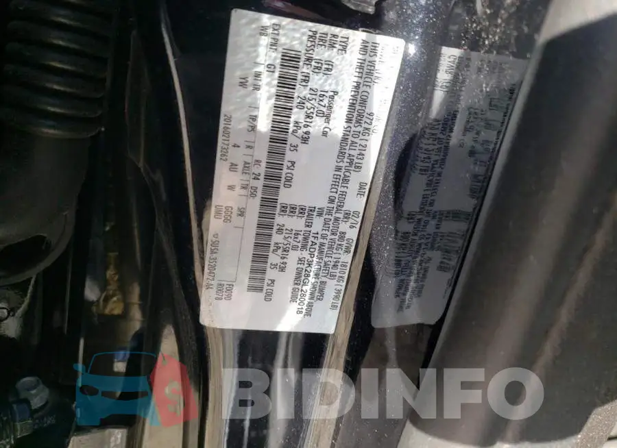 1FADP3K28GL280018 Photo# 13