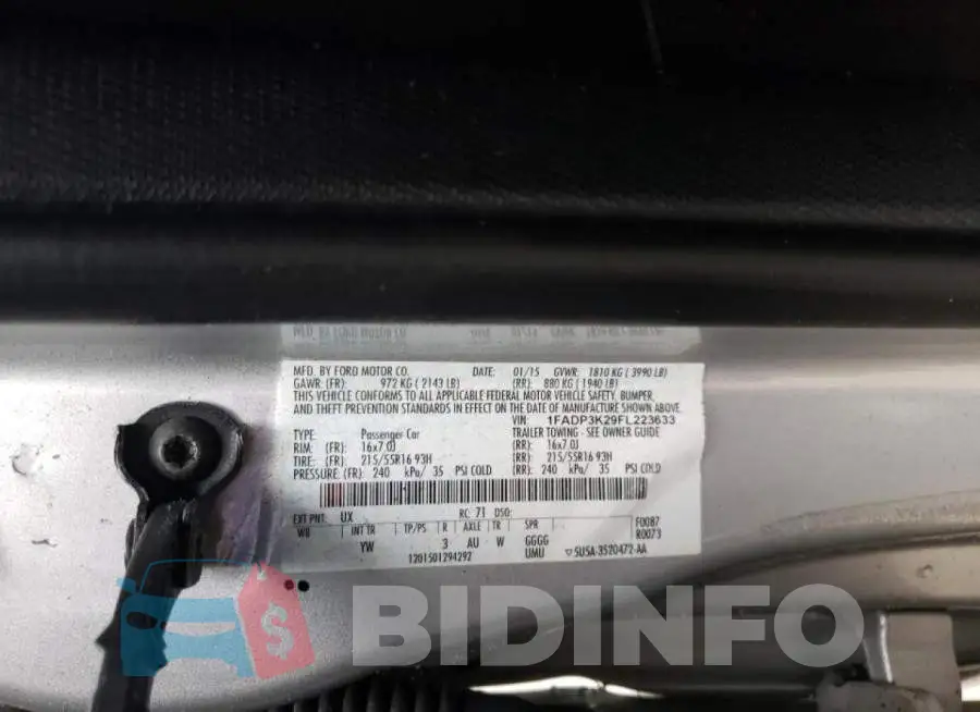 1FADP3K29FL223633 Photo# 12