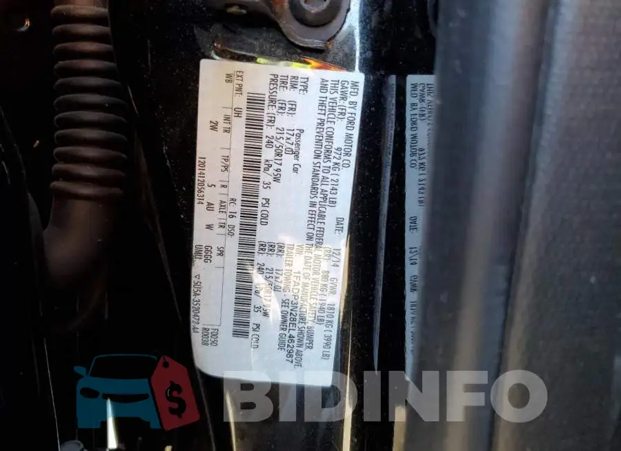 1FADP3N28EL462987 Photo# 12