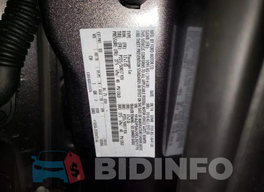 1FADP5AU0EL521775 Photo# 10