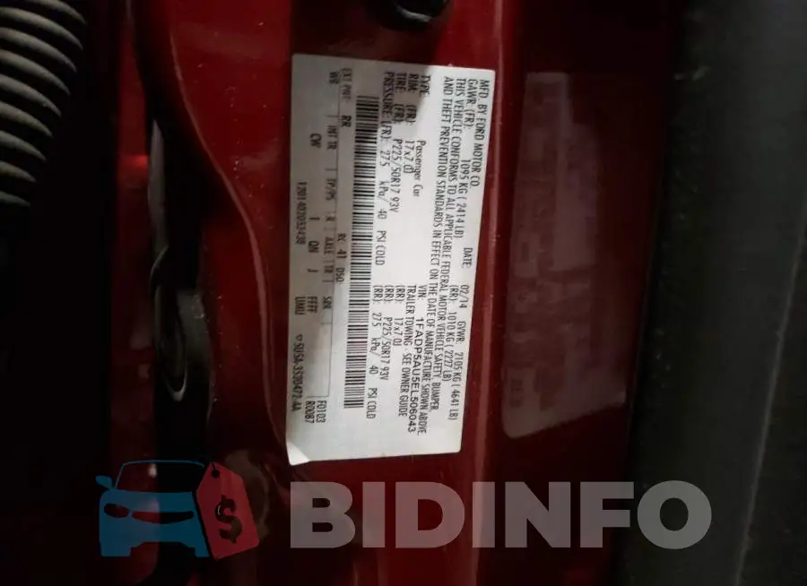 1FADP5AU5EL506043 Photo# 12
