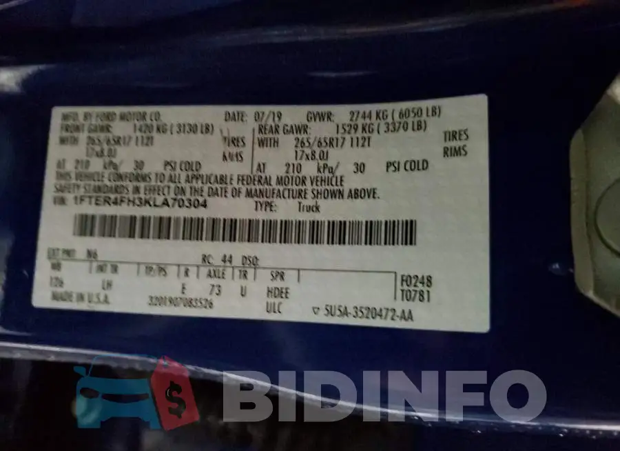 1FTER4FH3KLA70304 Photo# 12