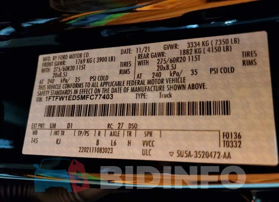 1FTFW1ED5MFC77403 Photo# 10
