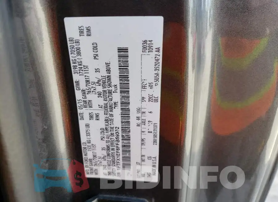 1FTFX1EF6FFB59362 Photo# 12