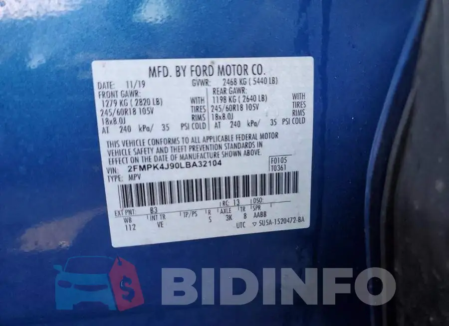 2FMPK4J90LBA32104 Photo# 13