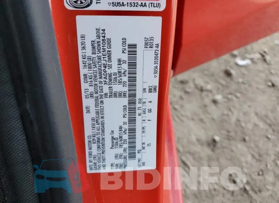 3FADP4EJ1EM108434 Photo# 12