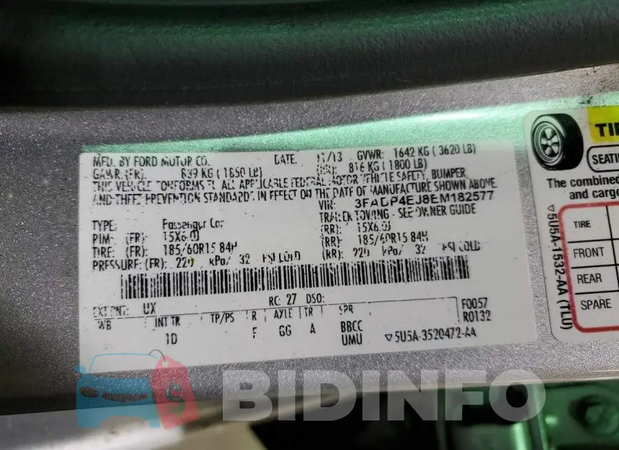 3FADP4EJ8EM182577 Photo# 12