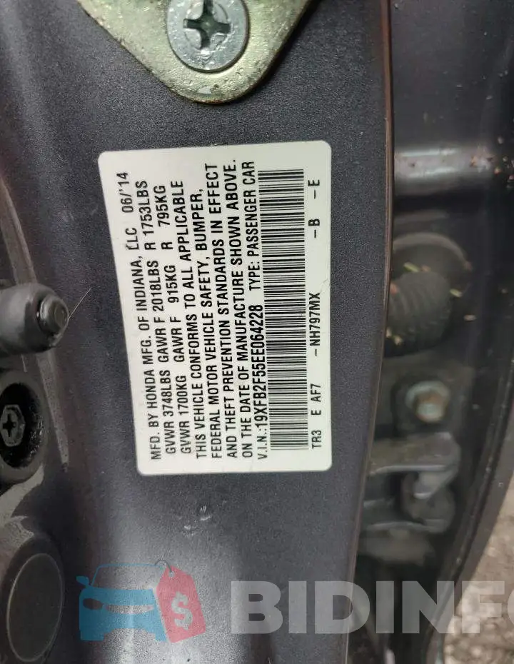 19XFB2F55EE064228 Photo# 10